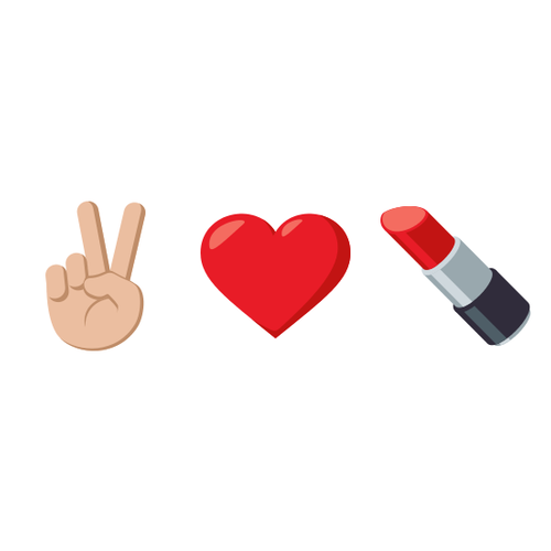 ✌🏼❤💄 Emoji Domain EmojiOne rendering
